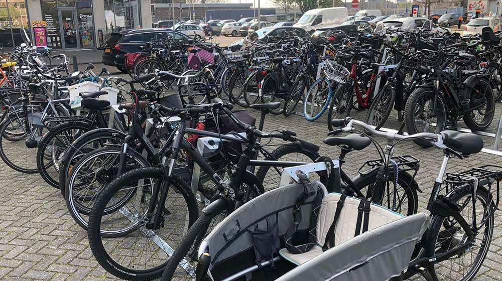 DE PRAEL DEN HAAG UNO STAPELBARE REKKEN DUURZAAMHEIDSEVENT BAKFIETS